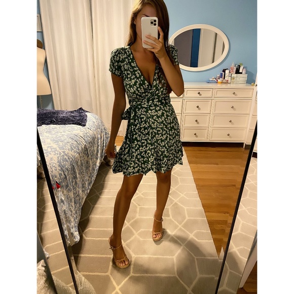 Urban Outfitters Dresses & Skirts - Green Clover Wrap Dress